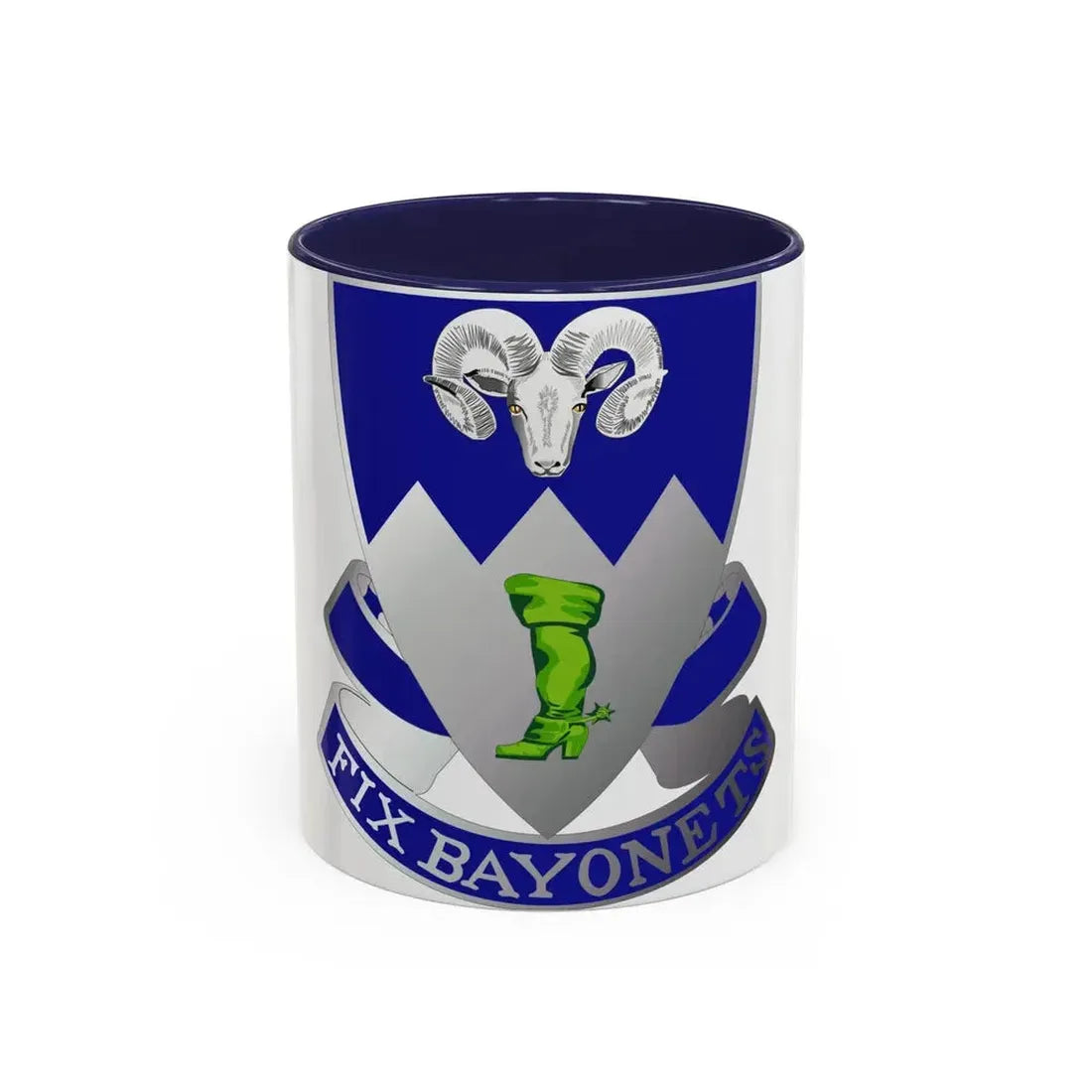 85th Infantry Regiment (U.S. Army) Accent Coffee Mug 11oz Navy - Go Mug Yourself