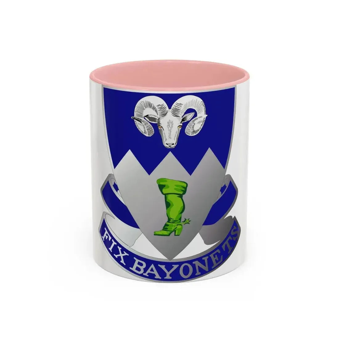 85th Infantry Regiment (U.S. Army) Accent Coffee Mug 11oz Pink - Go Mug Yourself