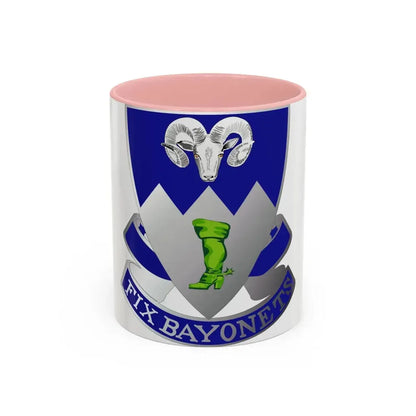 85th Infantry Regiment (U.S. Army) Accent Coffee Mug 11oz Pink - Go Mug Yourself
