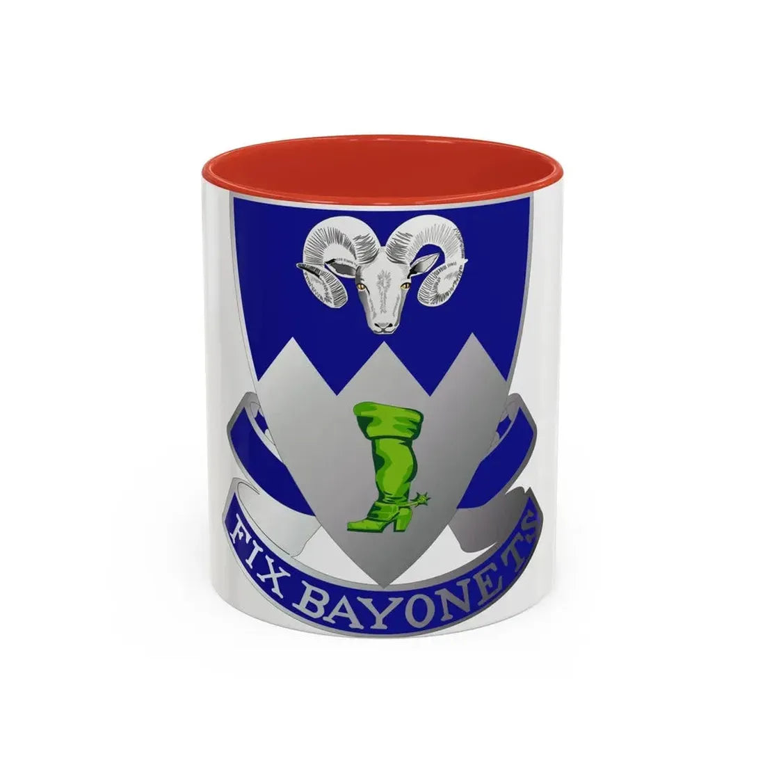 85th Infantry Regiment (U.S. Army) Accent Coffee Mug 11oz Red - Go Mug Yourself