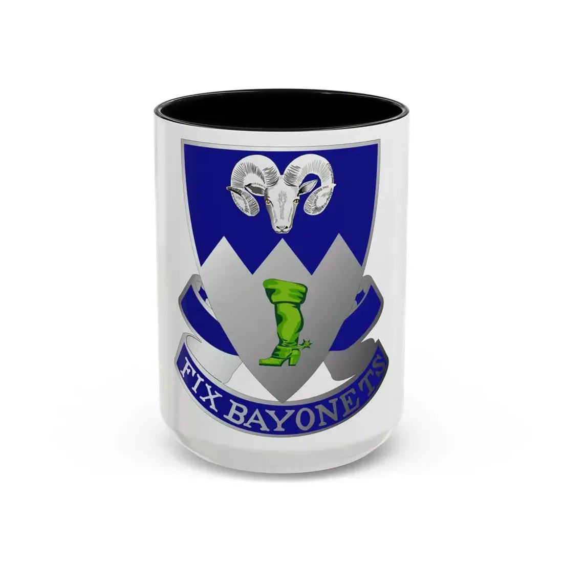 85th Infantry Regiment (U.S. Army) Accent Coffee Mug 15oz Black - Go Mug Yourself