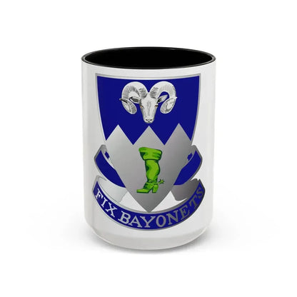 85th Infantry Regiment (U.S. Army) Accent Coffee Mug 15oz Black - Go Mug Yourself