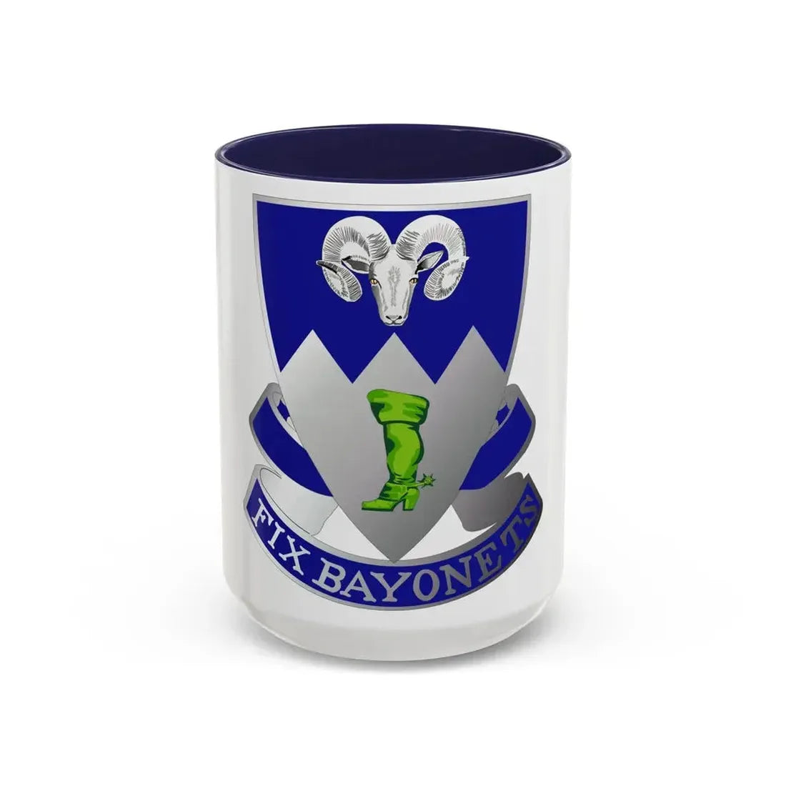 85th Infantry Regiment (U.S. Army) Accent Coffee Mug 15oz Navy - Go Mug Yourself