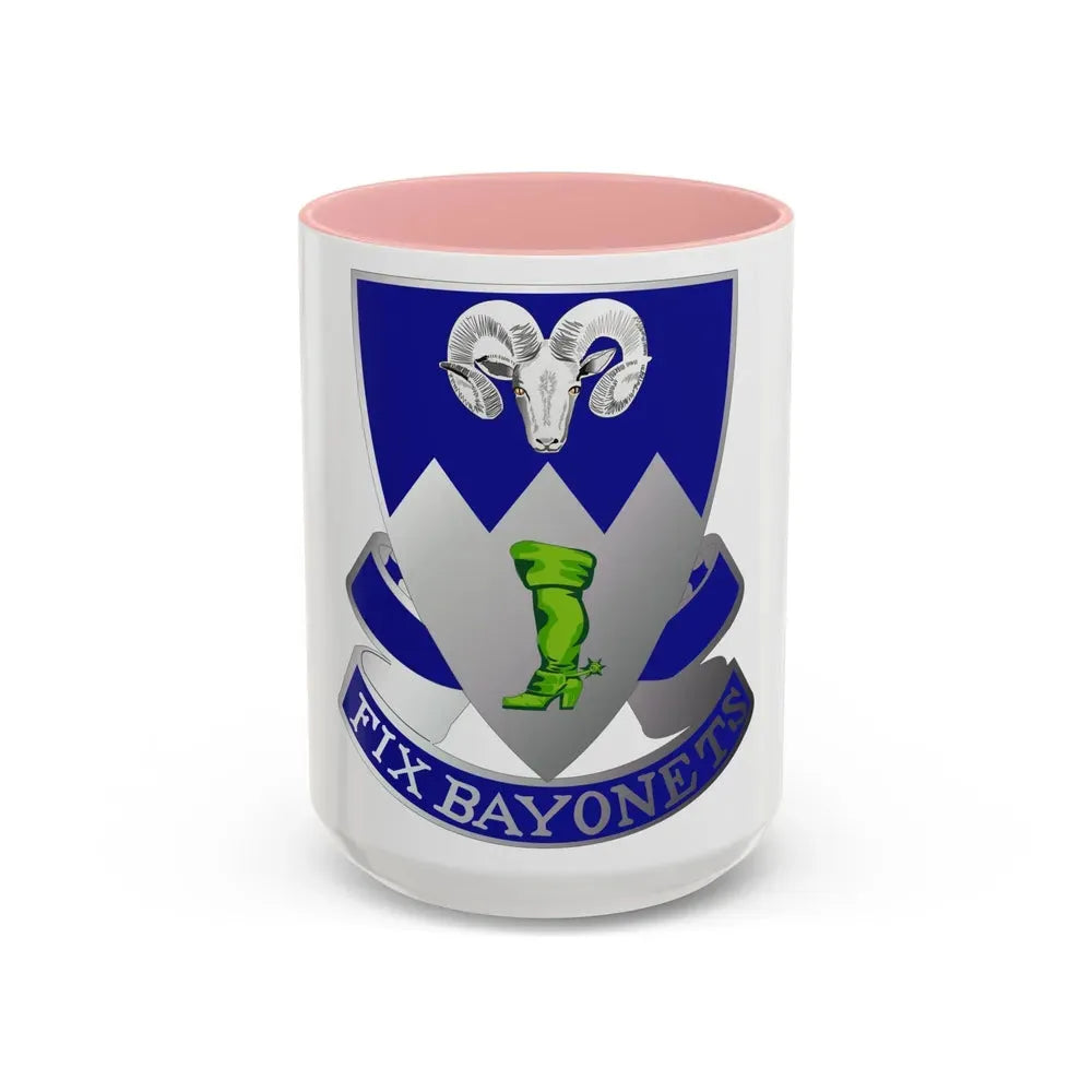85th Infantry Regiment (U.S. Army) Accent Coffee Mug 15oz Pink - Go Mug Yourself