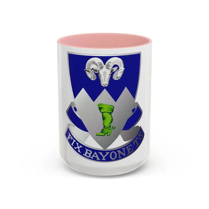 85th Infantry Regiment (U.S. Army) Accent Coffee Mug 15oz Pink - Go Mug Yourself