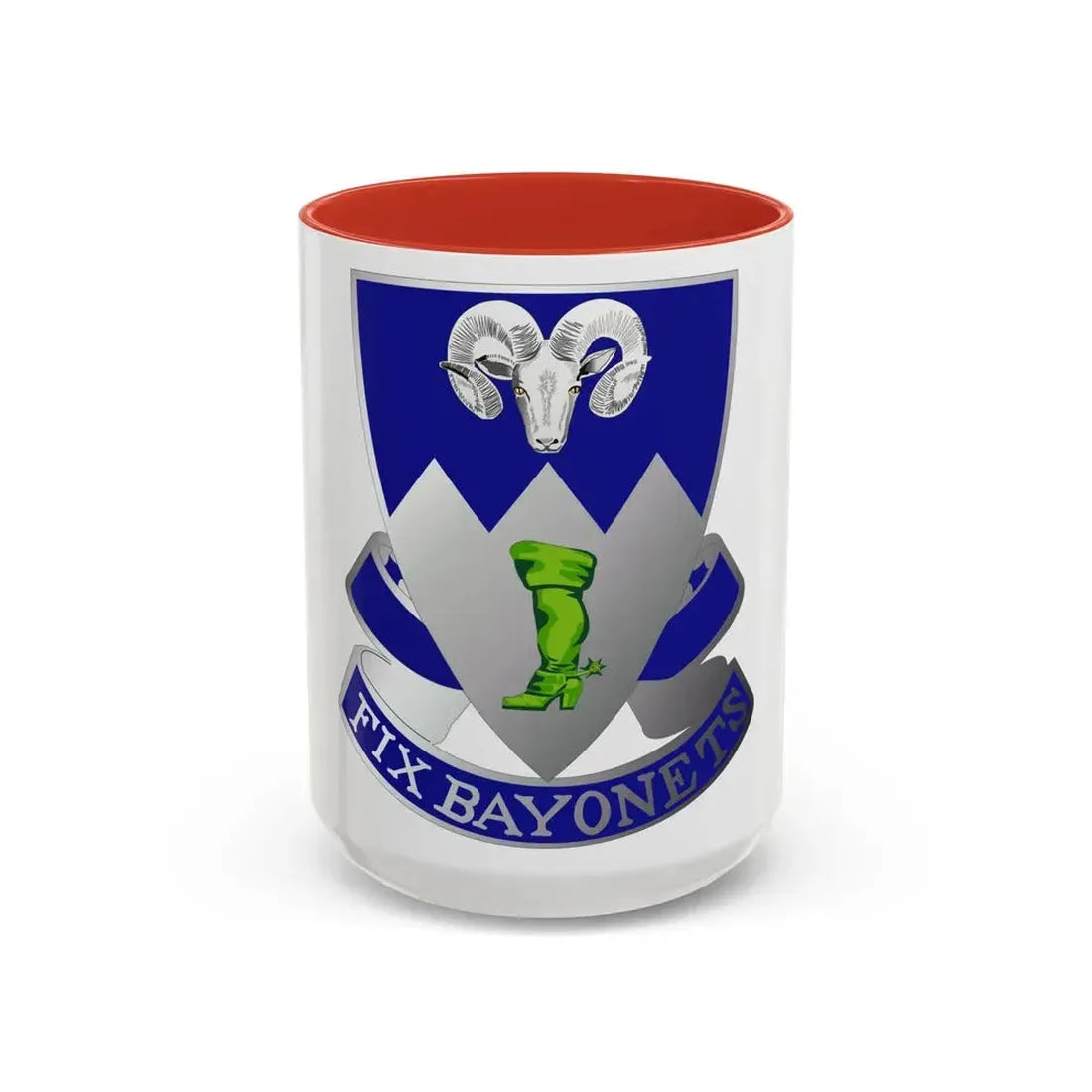 85th Infantry Regiment (U.S. Army) Accent Coffee Mug 15oz Red - Go Mug Yourself