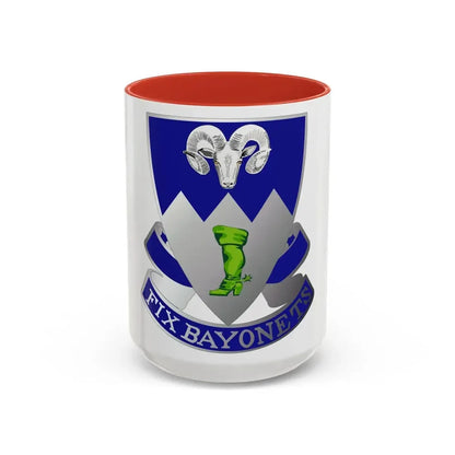 85th Infantry Regiment (U.S. Army) Accent Coffee Mug 15oz Red - Go Mug Yourself