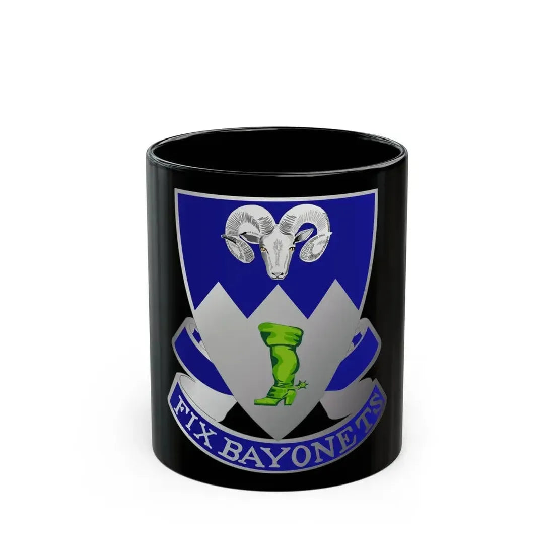 85th Infantry Regiment (U.S. Army) Black Coffee Mug 11oz - Go Mug Yourself