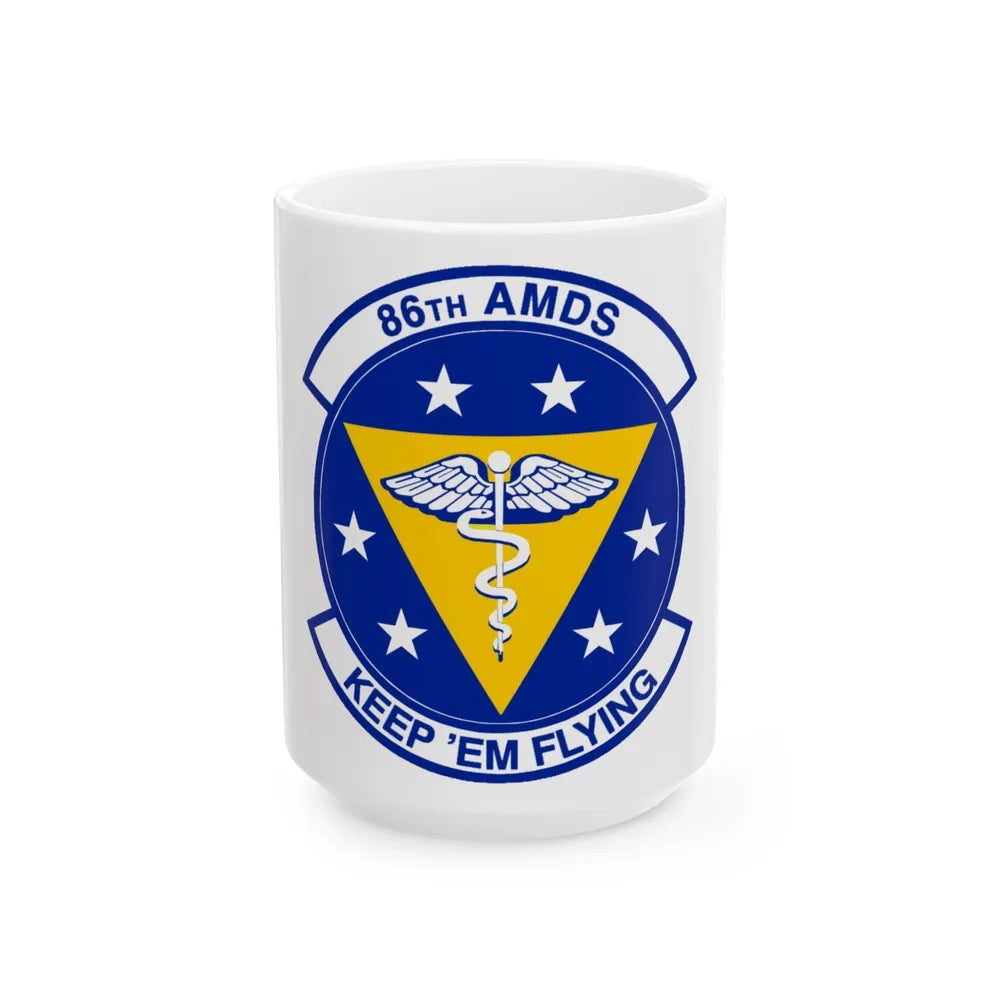 86 Aerospace Medicine Squadron USAFE (U.S. Air Force) White Coffee Mug-15oz-Go Mug Yourself