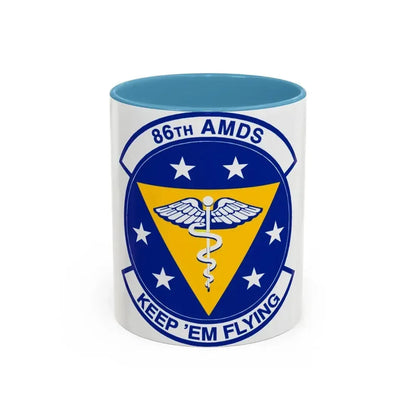 86 Aerospace Medicine Squadron USAFE (U.S. Air Force) Accent Coffee Mug 11oz Light Blue - Go Mug Yourself