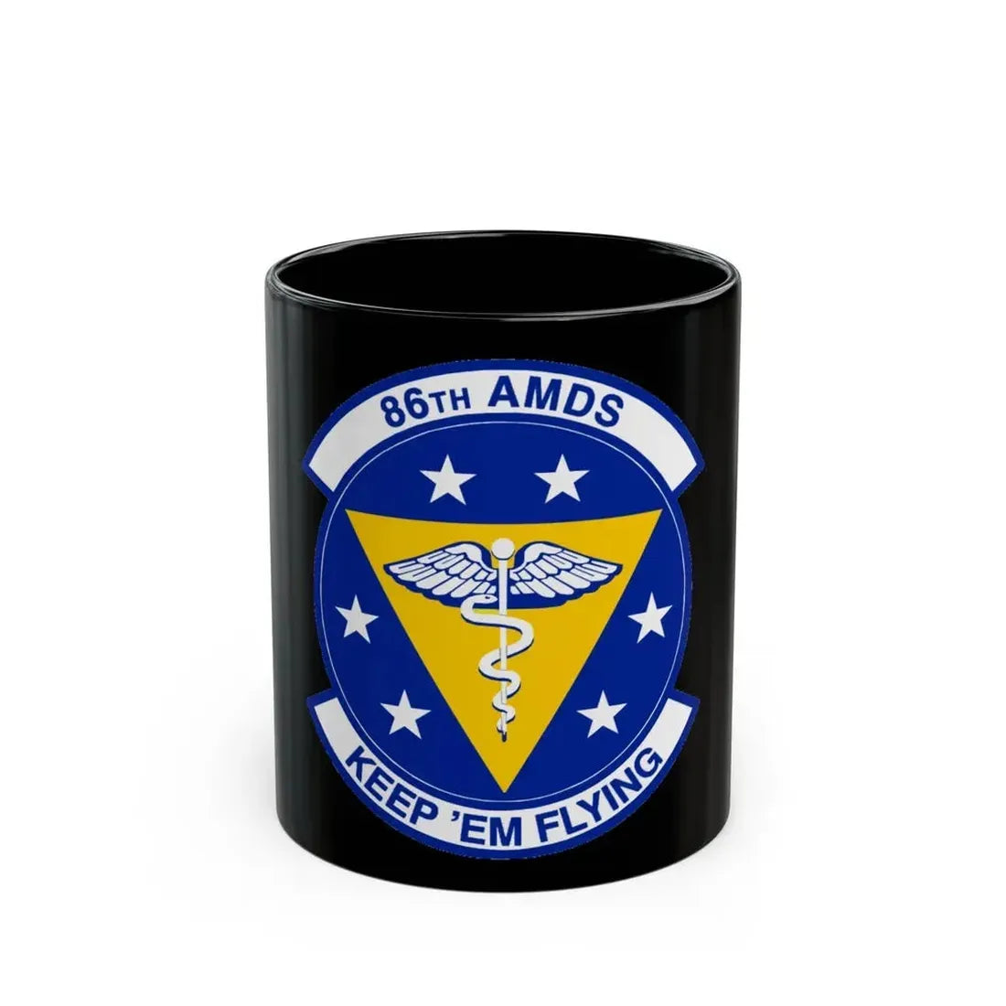 86 Aerospace Medicine Squadron USAFE (U.S. Air Force) Black Coffee Mug 11oz - Go Mug Yourself