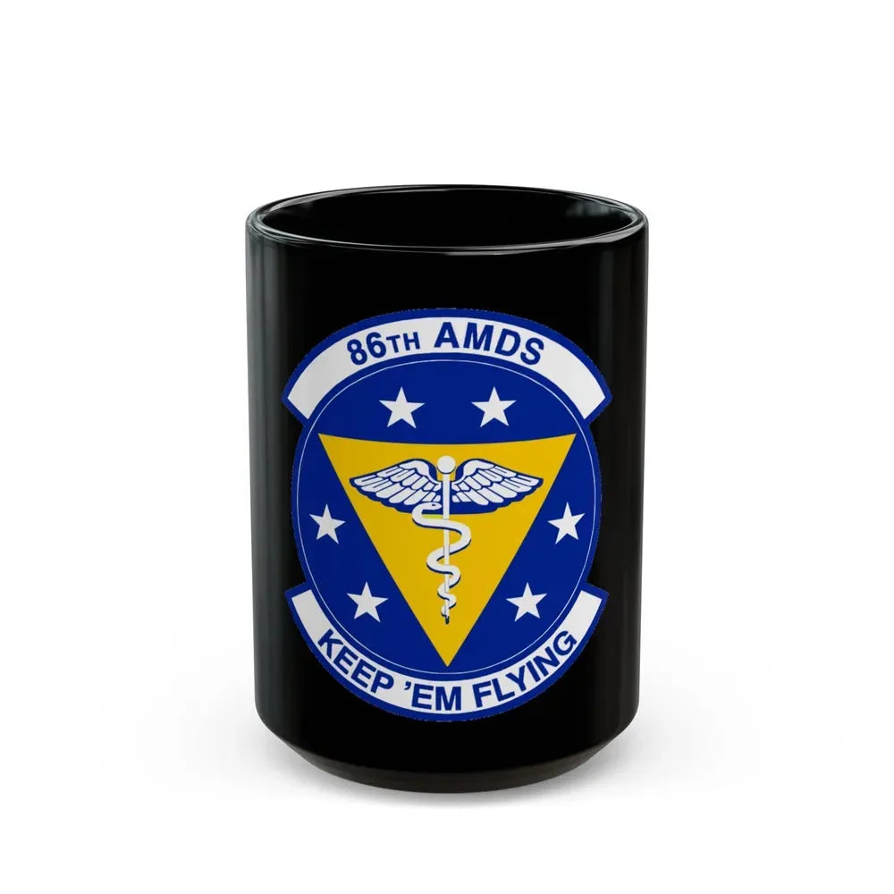 86 Aerospace Medicine Squadron USAFE (U.S. Air Force) Black Coffee Mug 15oz - Go Mug Yourself