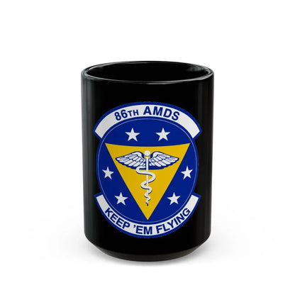 86 Aerospace Medicine Squadron USAFE (U.S. Air Force) Black Coffee Mug 15oz - Go Mug Yourself