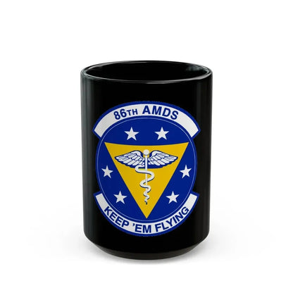 86 Aerospace Medicine Squadron USAFE (U.S. Air Force) Black Coffee Mug 15oz - Go Mug Yourself