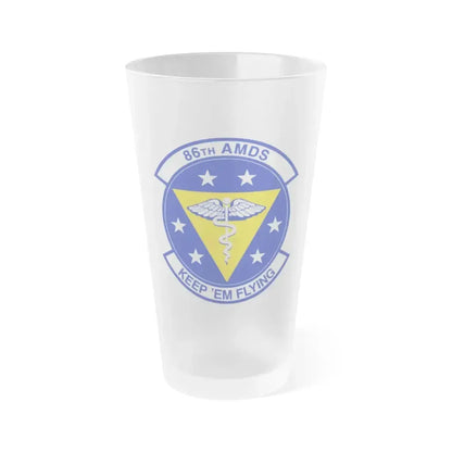 86 Aerospace Medicine Squadron USAFE (U.S. Air Force) Frosted Pint Glass 16oz 16oz Frosted - Go Mug Yourself