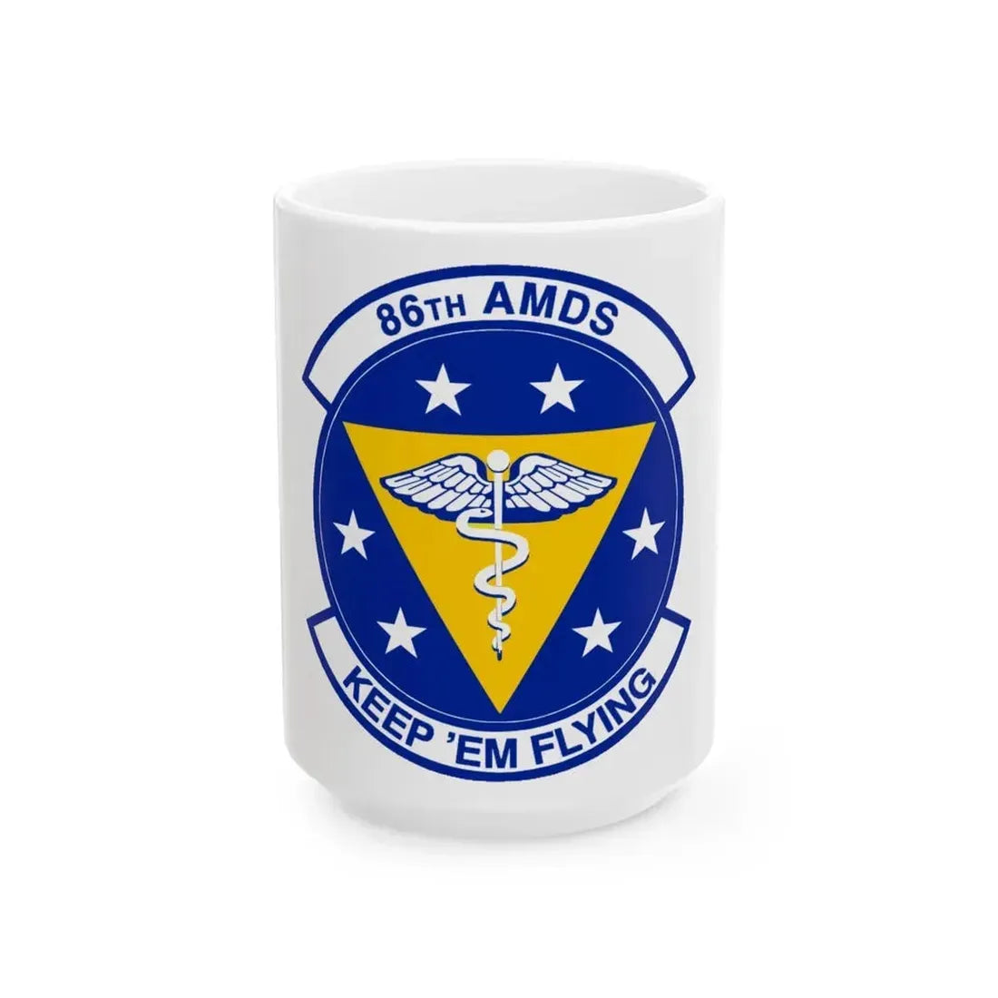 86 Aerospace Medicine Squadron USAFE (U.S. Air Force) White Coffee Mug 15oz - Go Mug Yourself