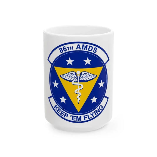 86 Aerospace Medicine Squadron USAFE (U.S. Air Force) White Coffee Mug 15oz - Go Mug Yourself