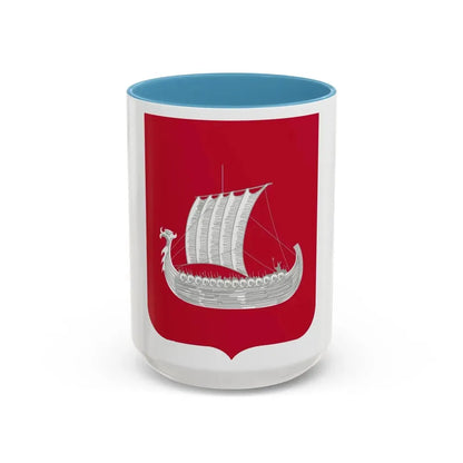 86 Engineer Battalion 2 (U.S. Army) Accent Coffee Mug 15oz Light Blue - Go Mug Yourself