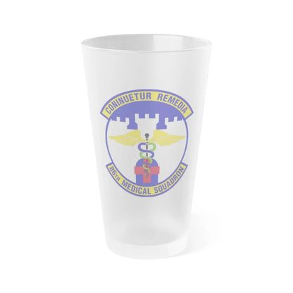 86 Medical Squadron USAFE (U.S. Air Force) Frosted Pint Glass 16oz-16oz-Frosted-Go Mug Yourself