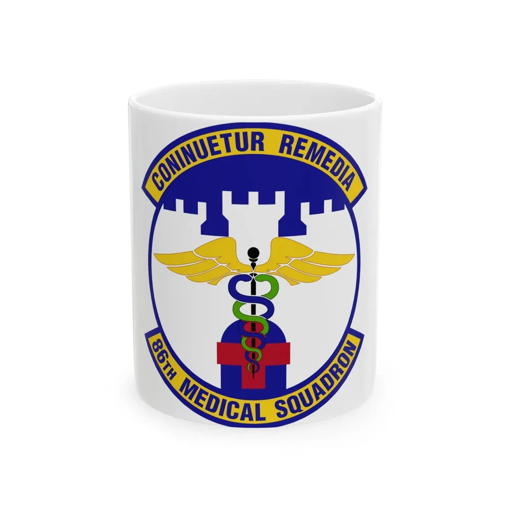 86 Medical Squadron USAFE (U.S. Air Force) White Coffee Mug-11oz-Go Mug Yourself