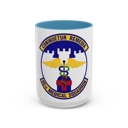 86 Medical Squadron USAFE (U.S. Air Force) Accent Coffee Mug 15oz Light Blue - Go Mug Yourself