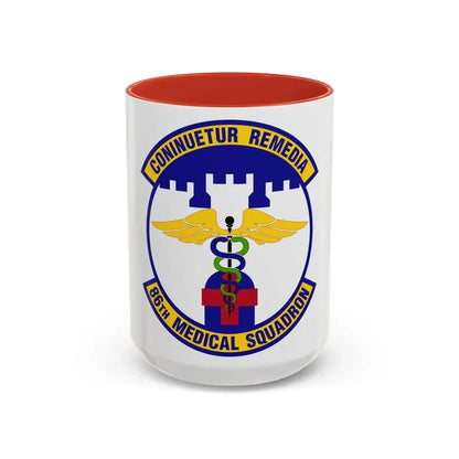 86 Medical Squadron USAFE (U.S. Air Force) Accent Coffee Mug 15oz Red - Go Mug Yourself