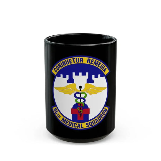 86 Medical Squadron USAFE (U.S. Air Force) Black Coffee Mug 15oz - Go Mug Yourself