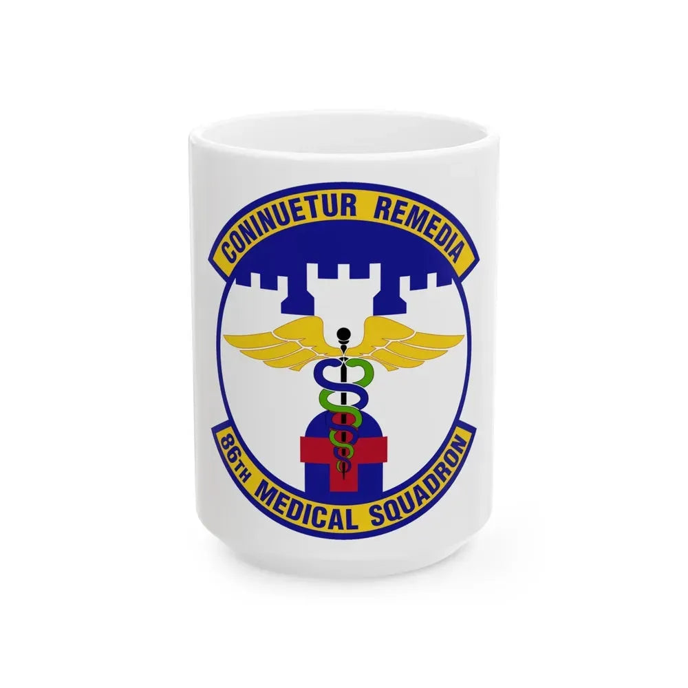 86 Medical Squadron USAFE (U.S. Air Force) White Coffee Mug 15oz - Go Mug Yourself
