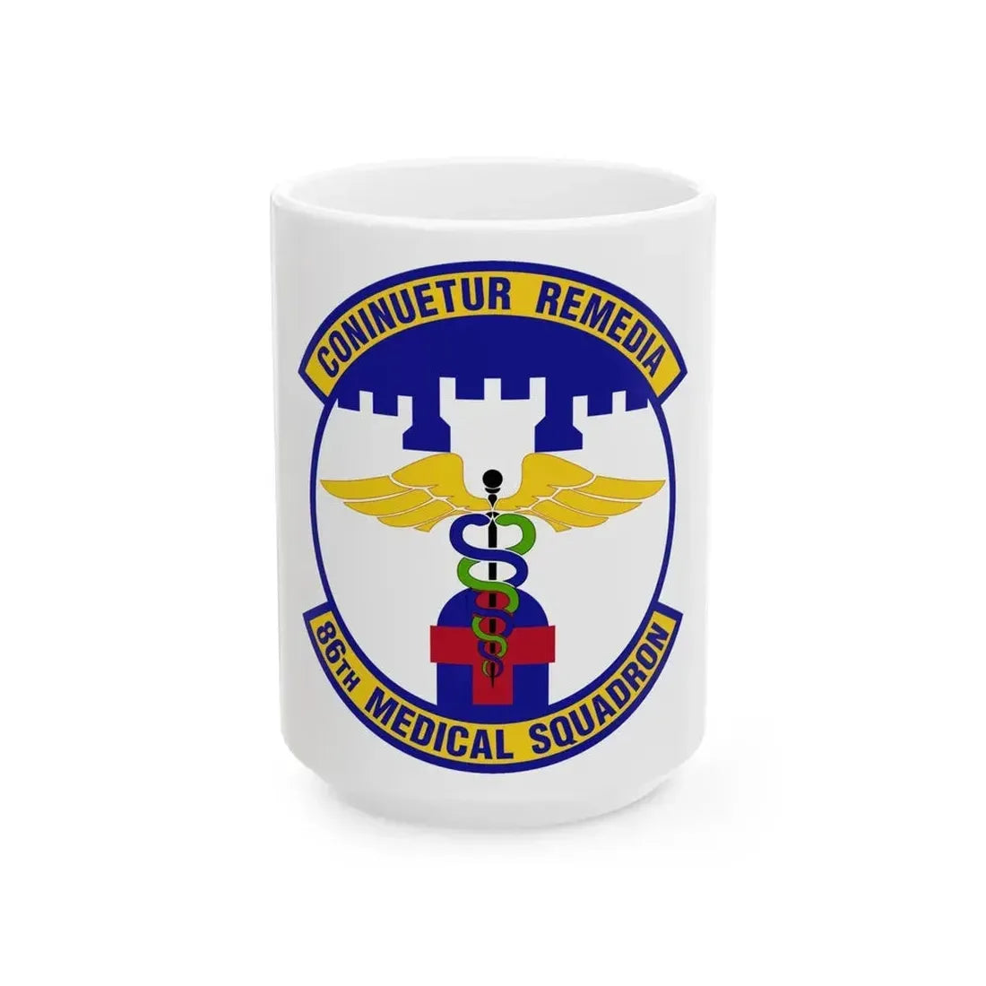 86 Medical Squadron USAFE (U.S. Air Force) White Coffee Mug 15oz - Go Mug Yourself