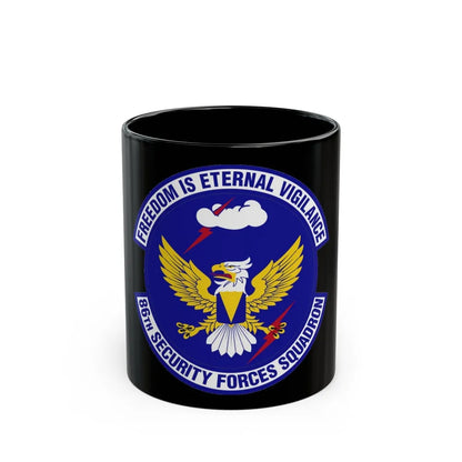 86 Security Forces Squadron USAFE (U.S. Air Force) Black Coffee Mug-11oz-Go Mug Yourself