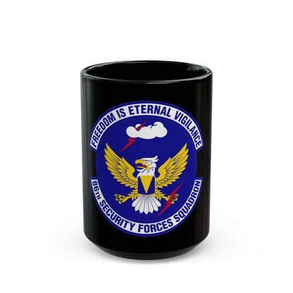 86 Security Forces Squadron USAFE (U.S. Air Force) Black Coffee Mug-15oz-Go Mug Yourself