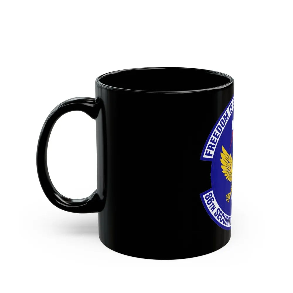 86 Security Forces Squadron USAFE (U.S. Air Force) Black Coffee Mug-Go Mug Yourself