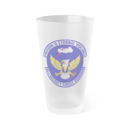 86 Security Forces Squadron USAFE (U.S. Air Force) Frosted Pint Glass 16oz-16oz-Frosted-Go Mug Yourself