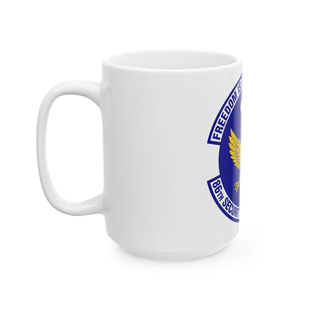 86 Security Forces Squadron USAFE (U.S. Air Force) White Coffee Mug-Go Mug Yourself