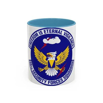 86 Security Forces Squadron USAFE (U.S. Air Force) Accent Coffee Mug 11oz Light Blue - Go Mug Yourself