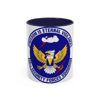 86 Security Forces Squadron USAFE (U.S. Air Force) Accent Coffee Mug 11oz Navy - Go Mug Yourself