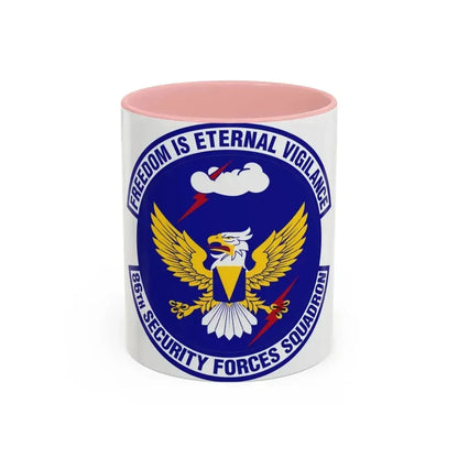 86 Security Forces Squadron USAFE (U.S. Air Force) Accent Coffee Mug 11oz Pink - Go Mug Yourself