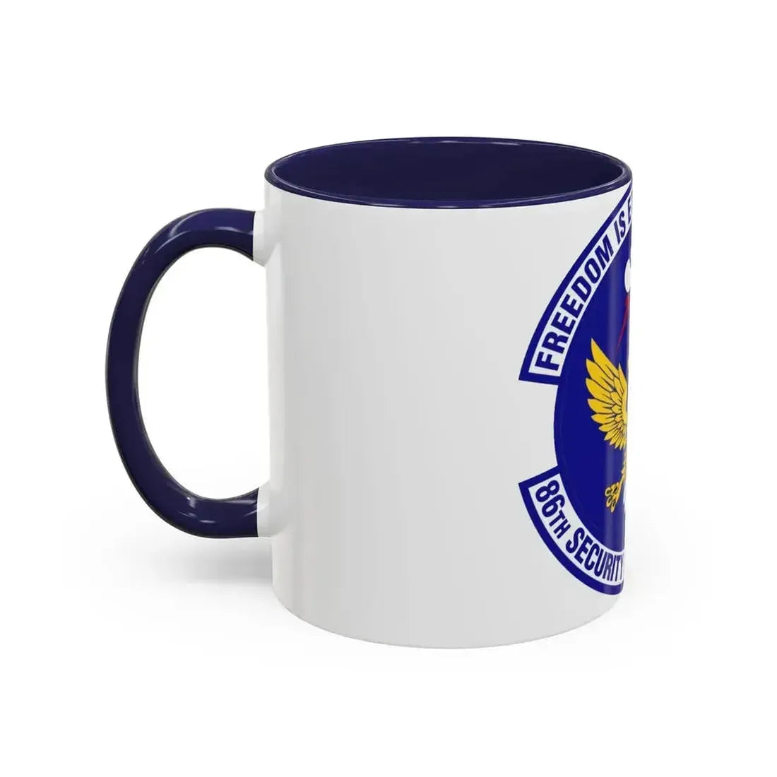 86 Security Forces Squadron USAFE (U.S. Air Force) Accent Coffee Mug - Go Mug Yourself