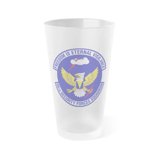 86 Security Forces Squadron USAFE (U.S. Air Force) Frosted Pint Glass 16oz 16oz Frosted - Go Mug Yourself
