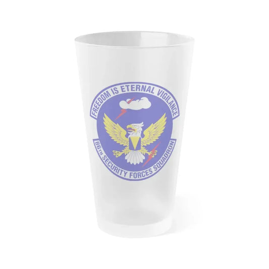86 Security Forces Squadron USAFE (U.S. Air Force) Frosted Pint Glass 16oz 16oz Frosted - Go Mug Yourself