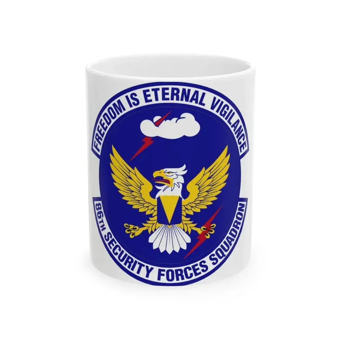 86 Security Forces Squadron USAFE (U.S. Air Force) White Coffee Mug 11oz - Go Mug Yourself
