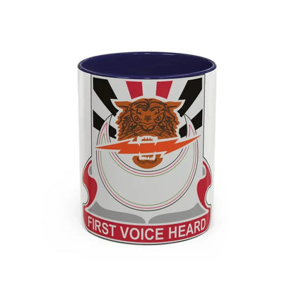 86 Signal Battalion (U.S. Army) Accent Coffee Mug 11oz Navy - Go Mug Yourself