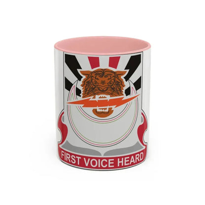 86 Signal Battalion (U.S. Army) Accent Coffee Mug 11oz Pink - Go Mug Yourself