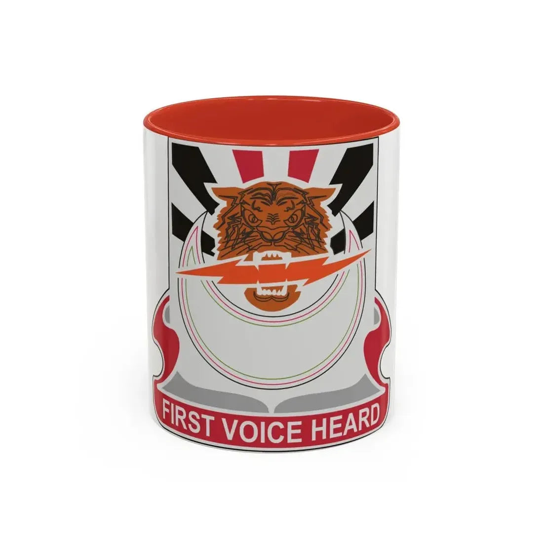 86 Signal Battalion (U.S. Army) Accent Coffee Mug 11oz Red - Go Mug Yourself