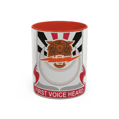 86 Signal Battalion (U.S. Army) Accent Coffee Mug 11oz Red - Go Mug Yourself