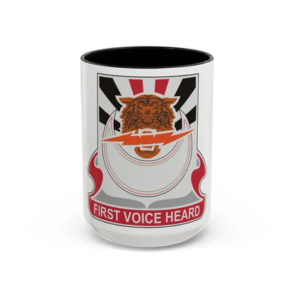 86 Signal Battalion (U.S. Army) Accent Coffee Mug 15oz Black - Go Mug Yourself