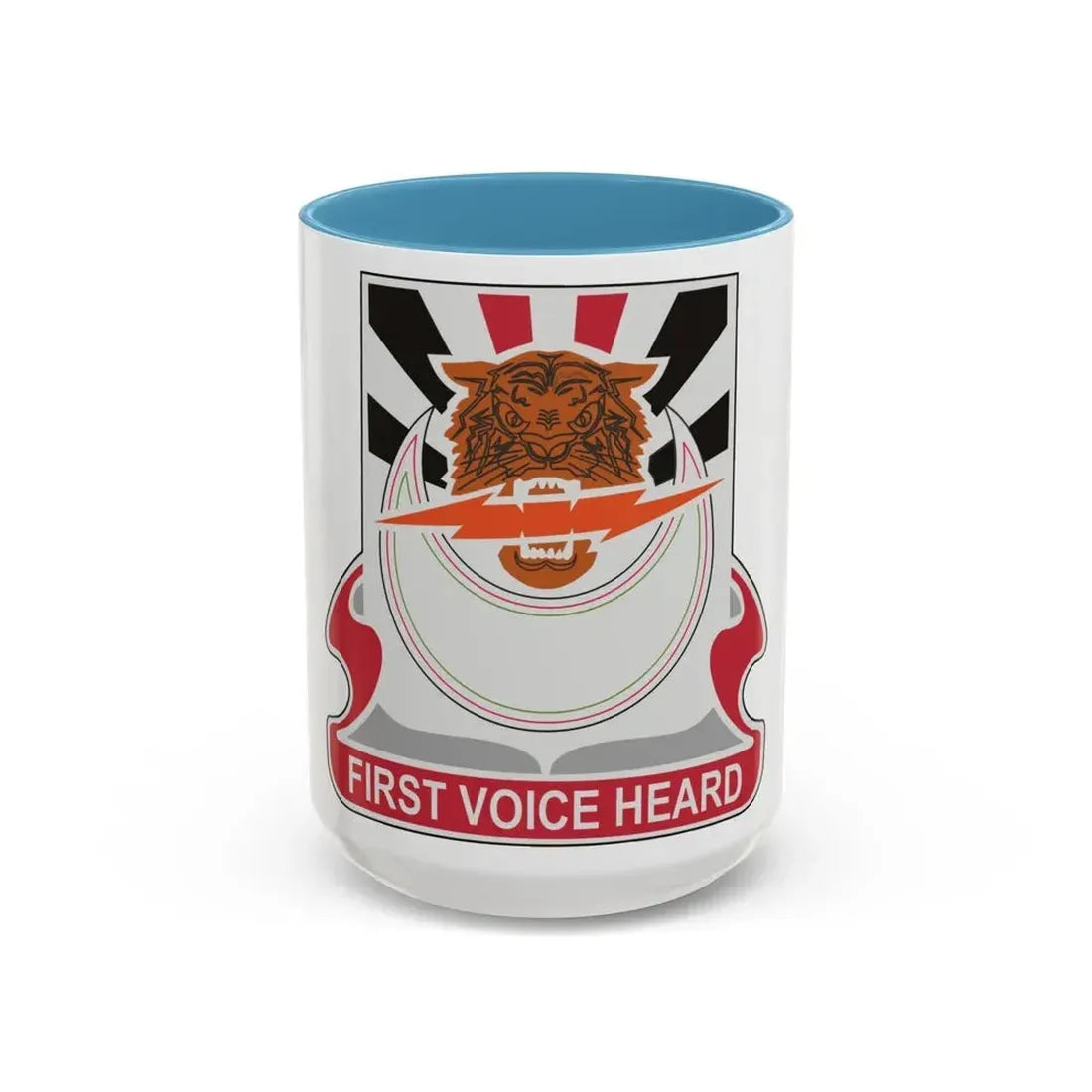 86 Signal Battalion (U.S. Army) Accent Coffee Mug 15oz Light Blue - Go Mug Yourself