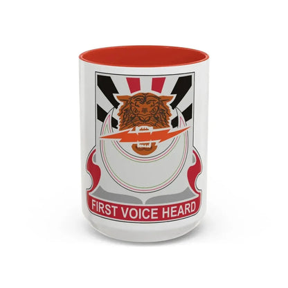 86 Signal Battalion (U.S. Army) Accent Coffee Mug 15oz Navy - Go Mug Yourself