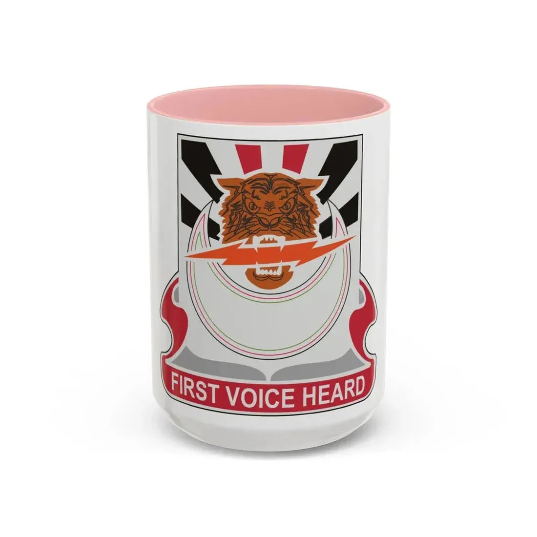 86 Signal Battalion (U.S. Army) Accent Coffee Mug 15oz Pink - Go Mug Yourself