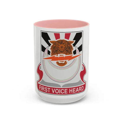 86 Signal Battalion (U.S. Army) Accent Coffee Mug 15oz Pink - Go Mug Yourself
